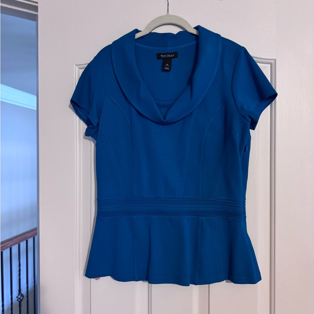 White House Black Market Teal Blouse